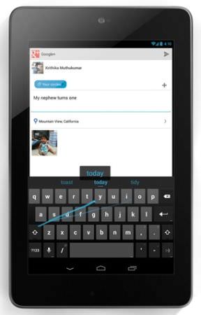 Android 4.2 Swype